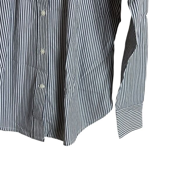 NWT! J. Crew black & white striped button down shirt - Picture 7 of 8